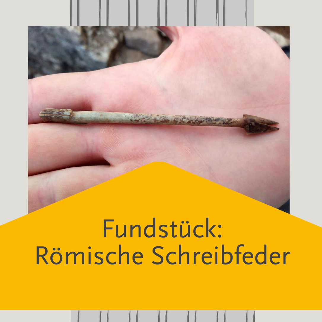 Fundstück aus Cambodunum: Römische Schreibfeder aus Knochen