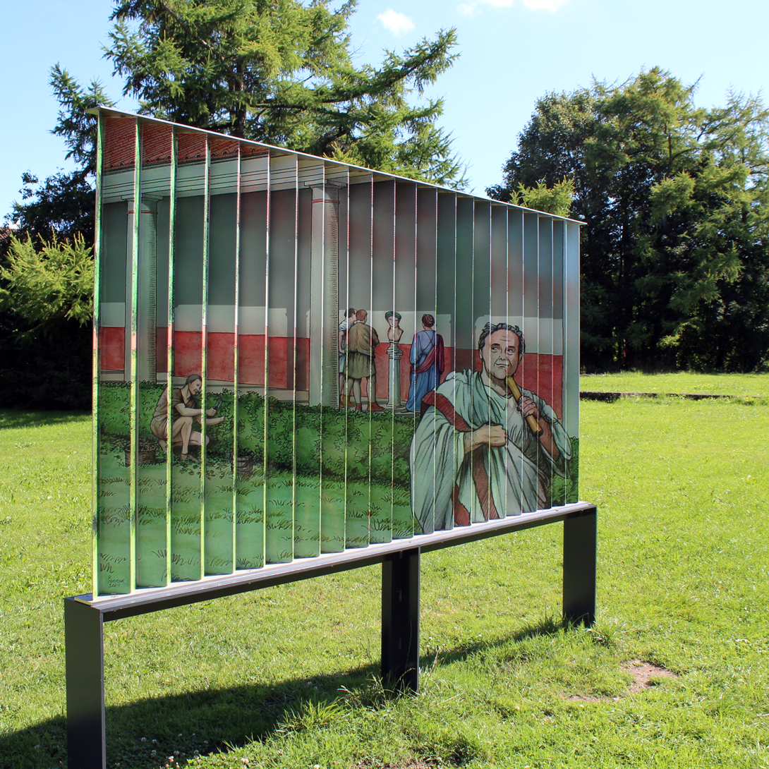 Lamellenbild &quot;Statthaltergarten&quot; im Parkgelände des APC