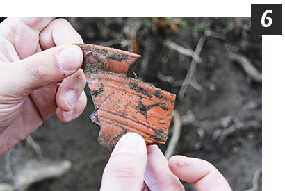 Grabungsstelle (Lageplanposition 6)